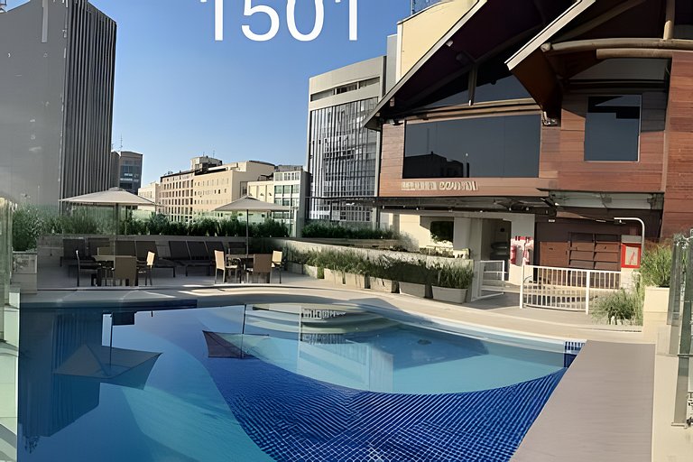 Único! Sem Taxa extra-Studio Maua Piscina+Wifi