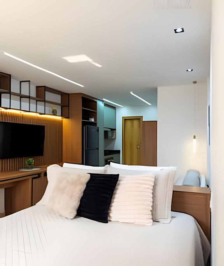 Único! Sem Taxa extra-Studio Maua Piscina+Wifi