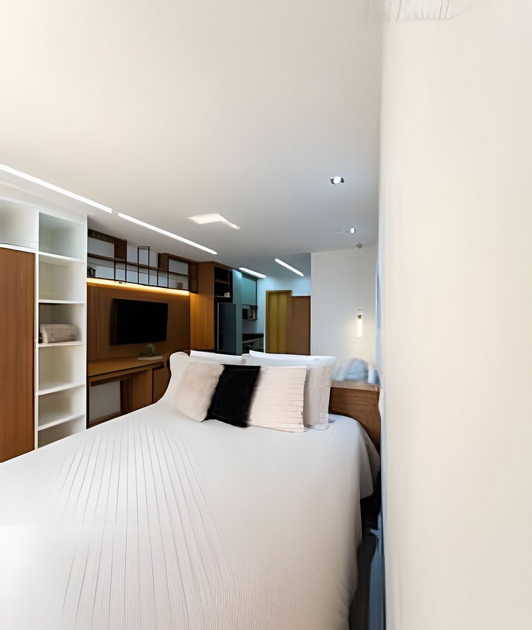 Único! Sem Taxa extra-Studio Maua Piscina+Wifi