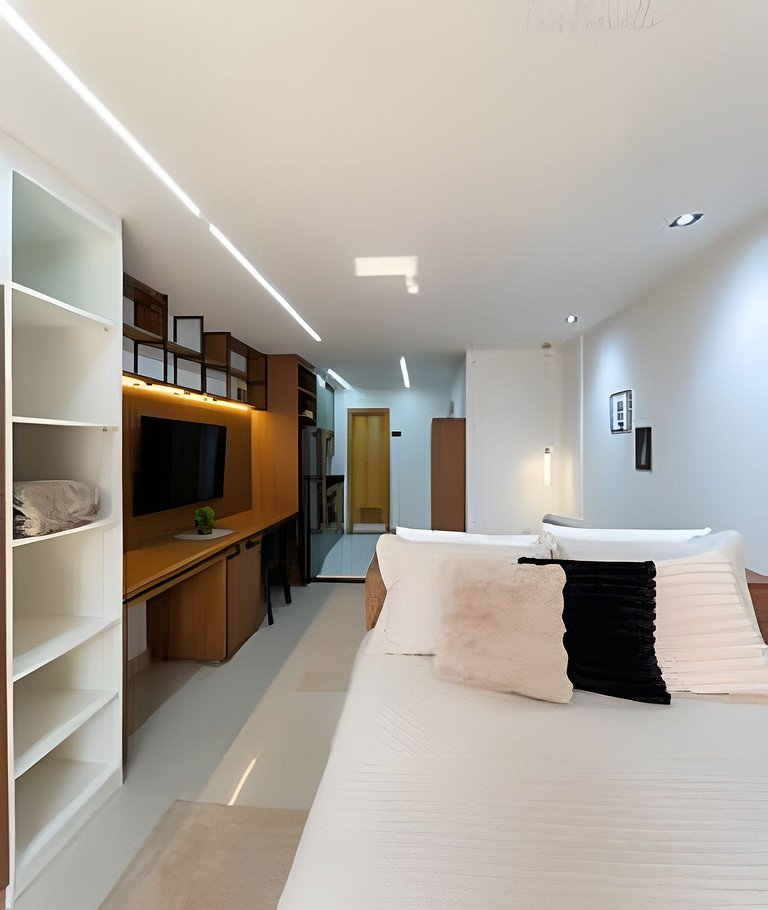 Único! Sem Taxa extra-Studio Maua Piscina+Wifi