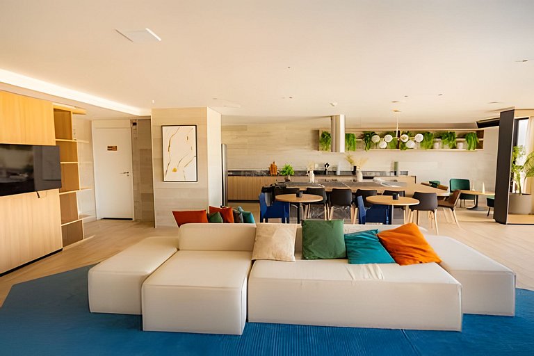 Imperdível! Studio Vista Mar+Piscina Aquecida