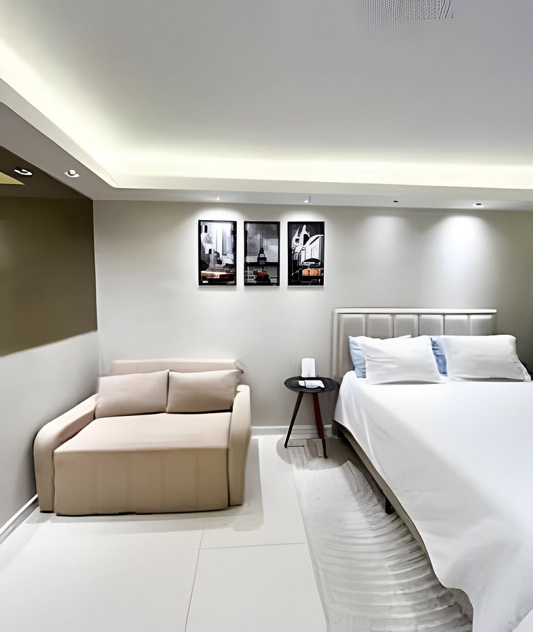 Imperdível! Studio Vista Mar+Piscina Aquecida