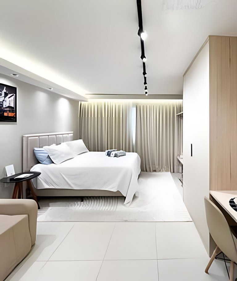 Imperdível! Studio Vista Mar+Piscina Aquecida