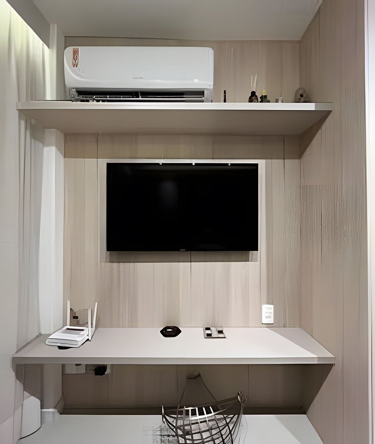 Imperdível! Studio Vista Mar+Piscina Aquecida