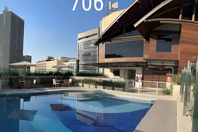 Melhor Novo Preço-Studio Central Luxo+Piscina+WiFi