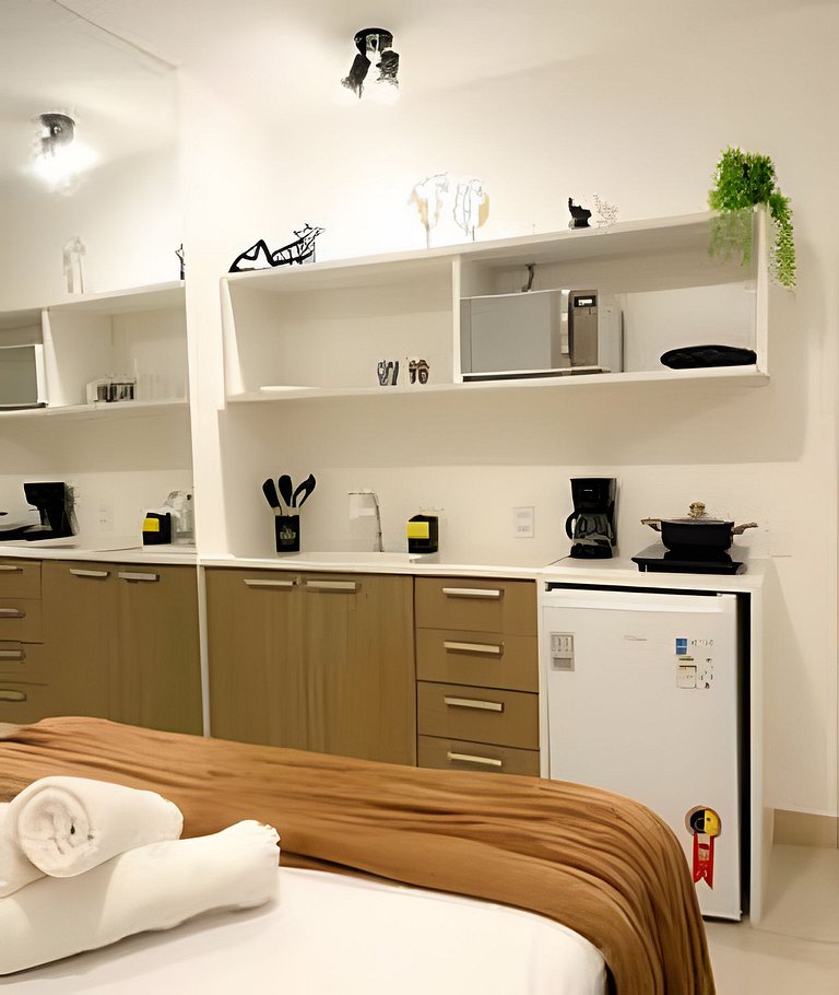 Melhor Novo Preço-Studio Central Luxo+Piscina+WiFi