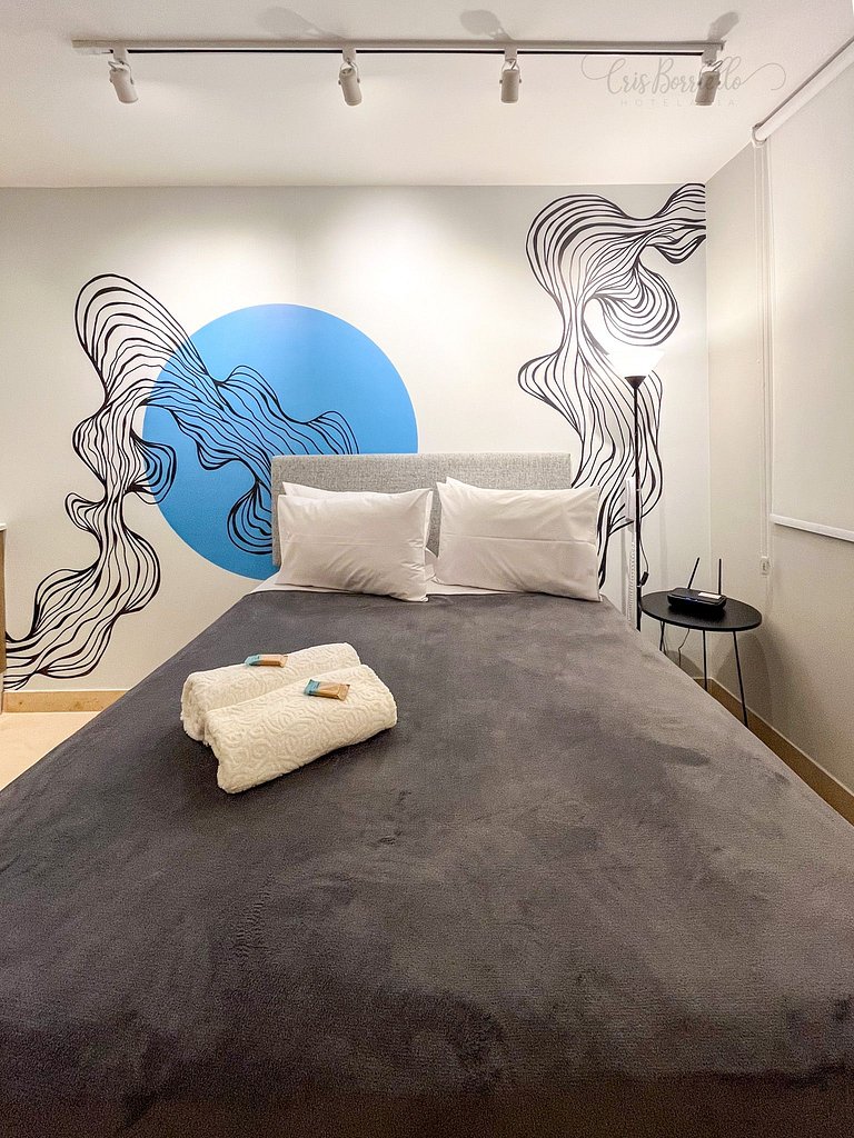 Studio Novo-Sem taxa de limpeza+piscina+Wifi