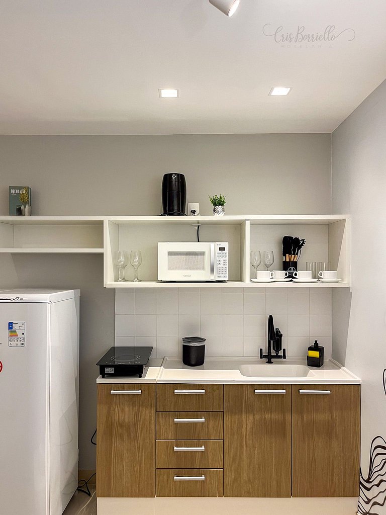 Studio Novo-Sem taxa de limpeza+piscina+Wifi