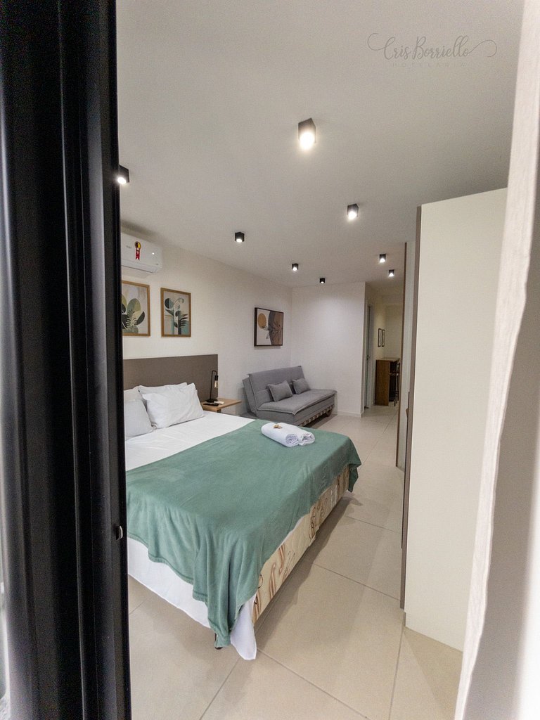 Taxa Inclusa-Studio Varanda+Piscina Aquecida+WIFI