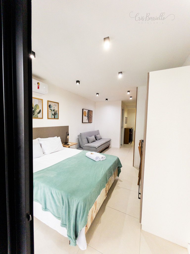 Taxa Inclusa-Studio Varanda+Piscina Aquecida+WIFI