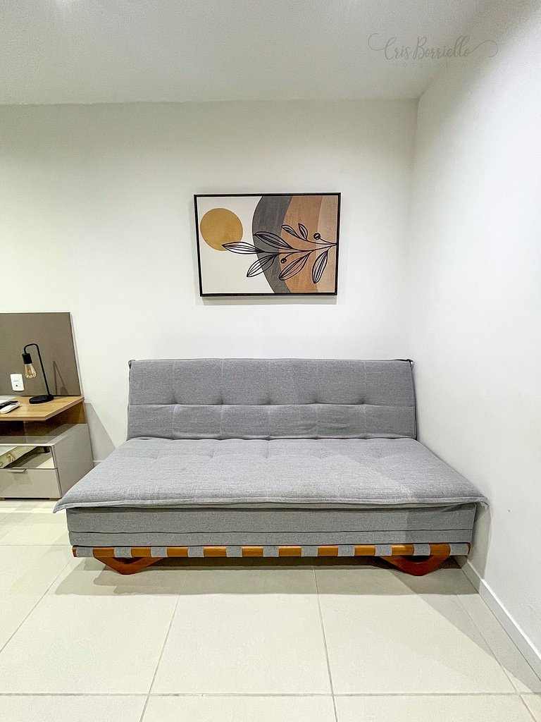 Taxa Inclusa-Studio Varanda+Piscina Aquecida+WIFI