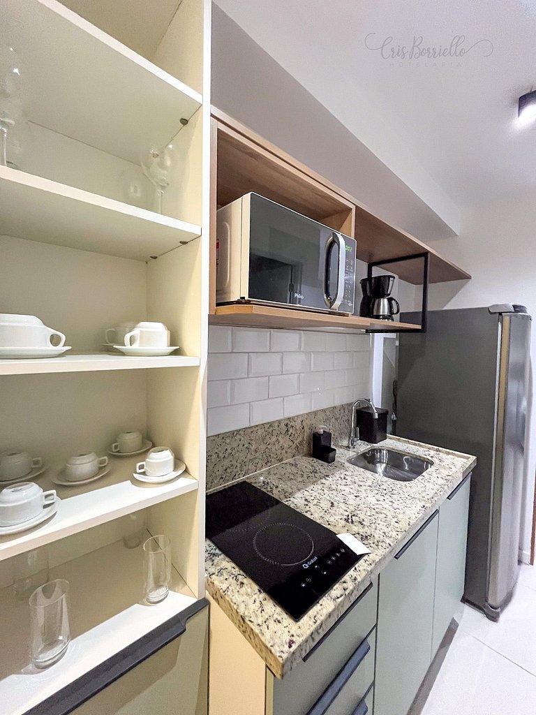 Taxa Inclusa-Studio Varanda+Piscina Aquecida+WIFI