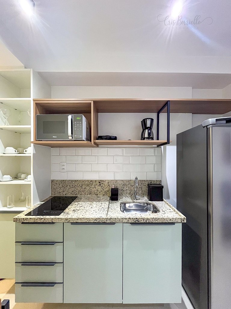 Taxa Inclusa-Studio Varanda+Piscina Aquecida+WIFI