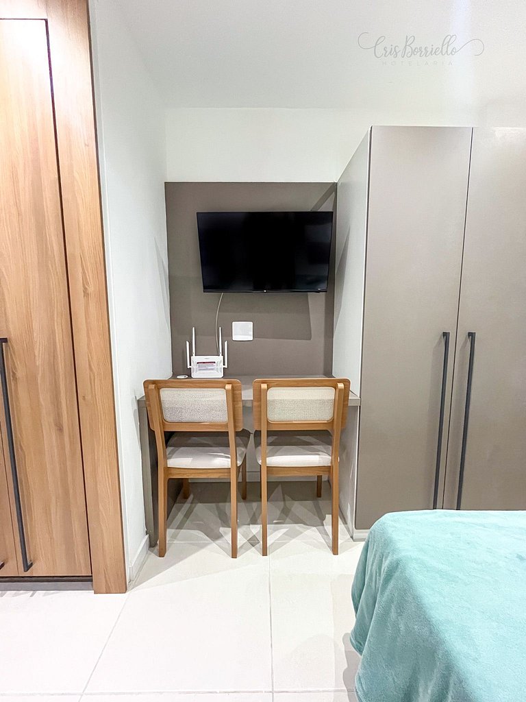 Taxa Inclusa-Studio Varanda+Piscina Aquecida+WIFI