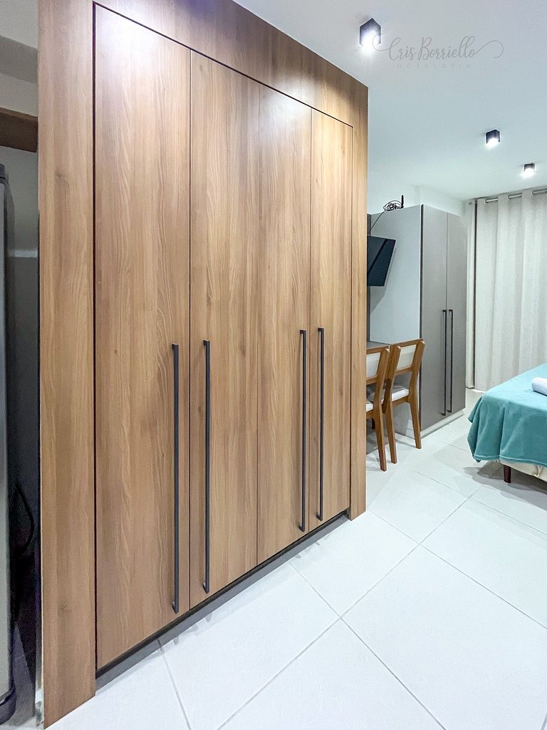 Taxa Inclusa-Studio Varanda+Piscina Aquecida+WIFI