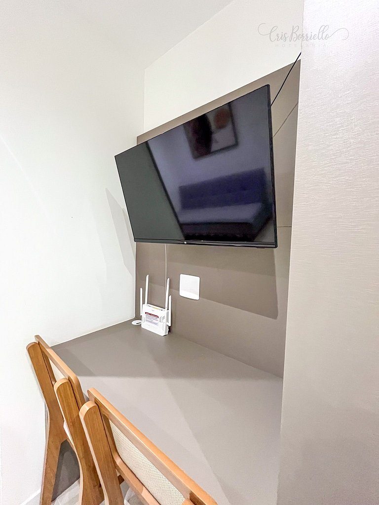 Taxa Inclusa-Studio Varanda+Piscina Aquecida+WIFI