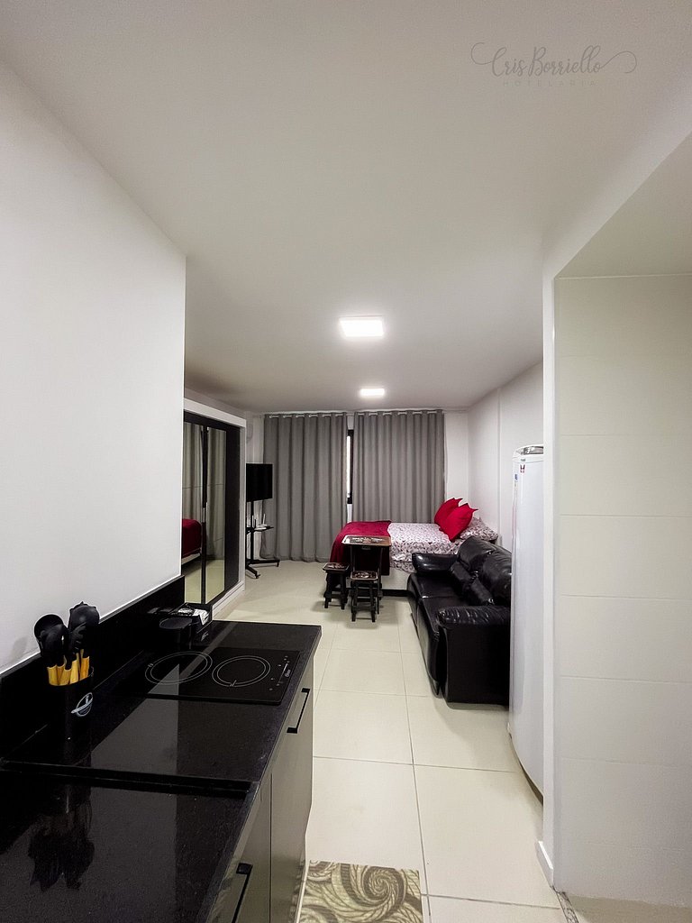 Imperdível! Studio Vista Mar+Piscina Aquecida