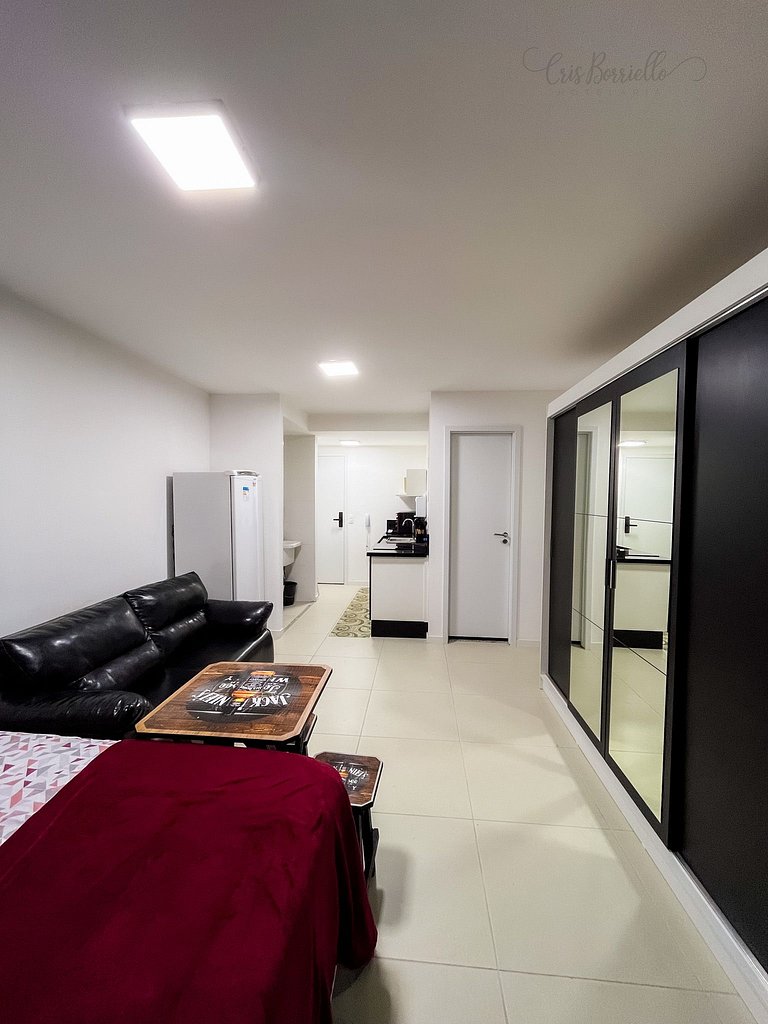 Imperdível! Studio Vista Mar+Piscina Aquecida