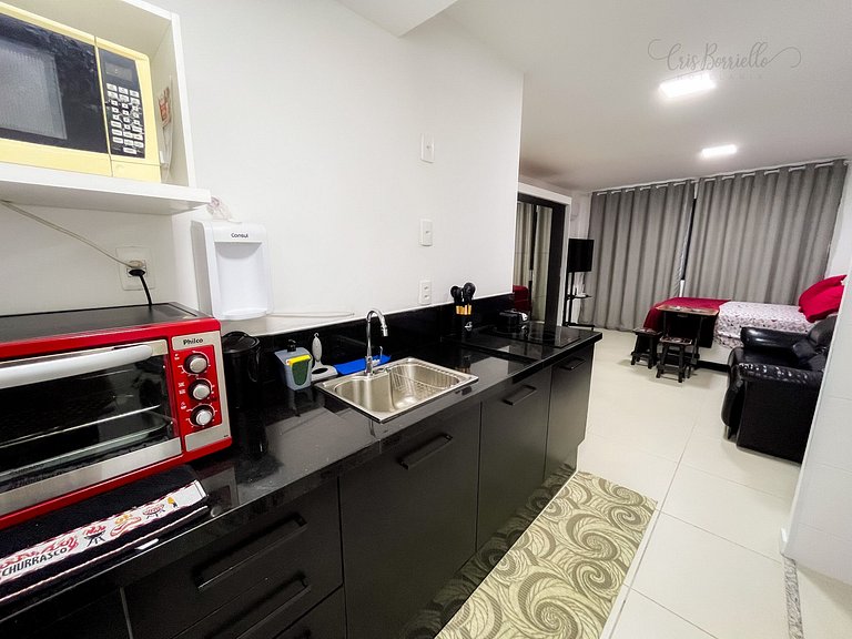 Imperdível! Studio Vista Mar+Piscina Aquecida