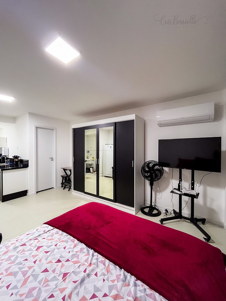 Imperdível! Studio Vista Mar+Piscina Aquecida