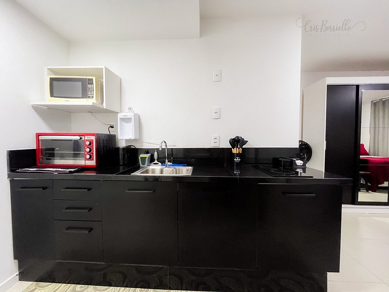 Imperdível! Studio Vista Mar+Piscina Aquecida