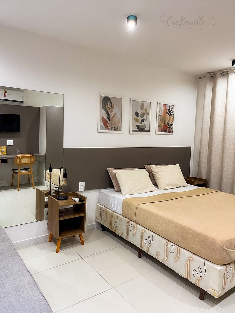 Imperdível! Studio Vista Mar+Piscina Aquecida