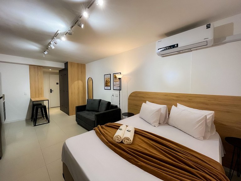 Apto Stúdio Super Moderno e Bem Localizado