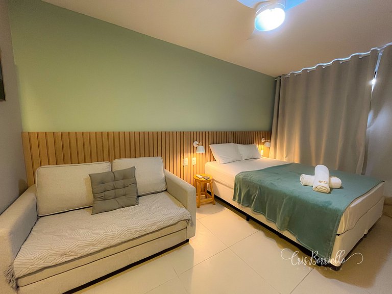 Estúdio Novo-Sem taxa de limpeza+piscina+Wifi