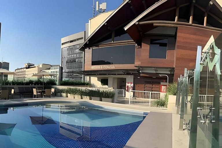 Studio Novíssimo+piscina e serviços-6x sem juros