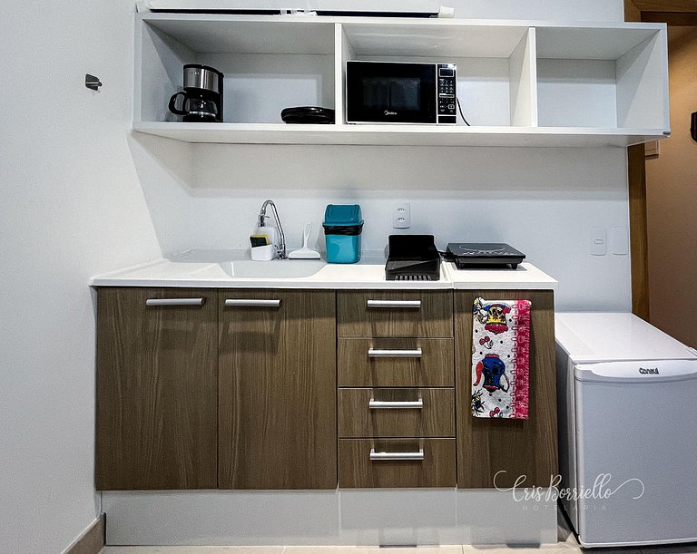 Studio Novíssimo+piscina e serviços-6x sem juros