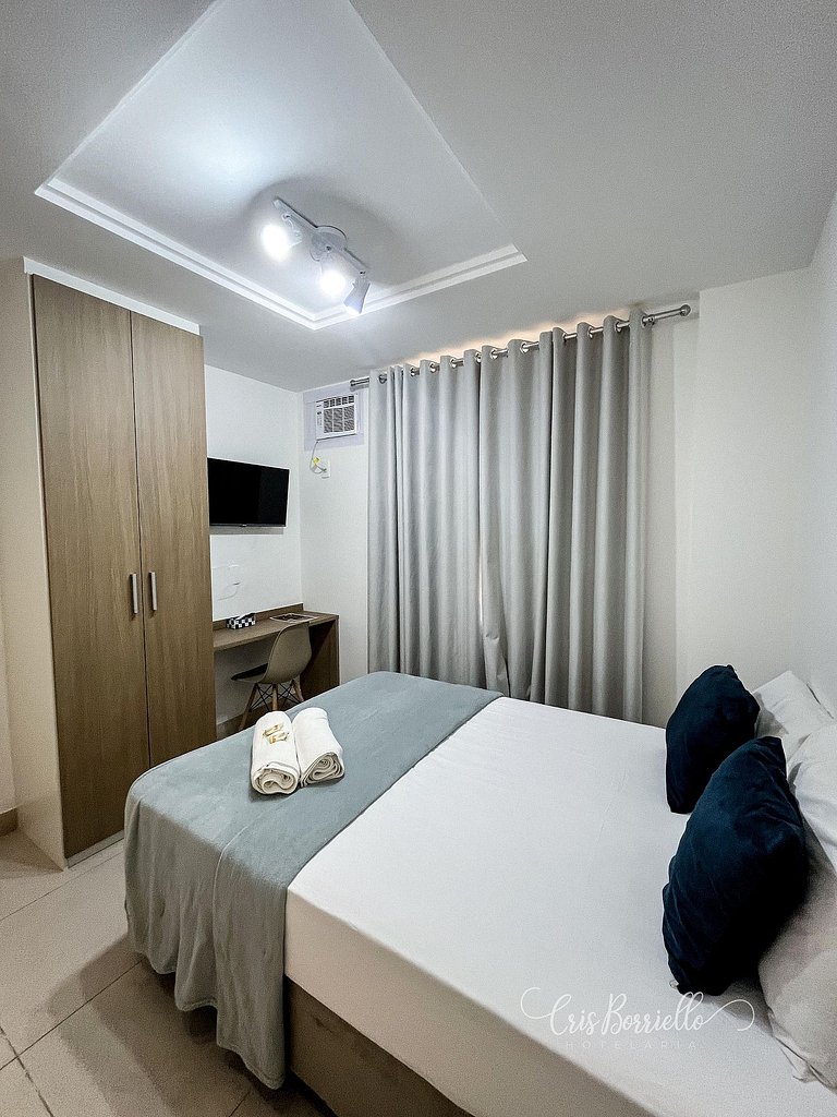 Studio Novíssimo+piscina e serviços-6x sem juros