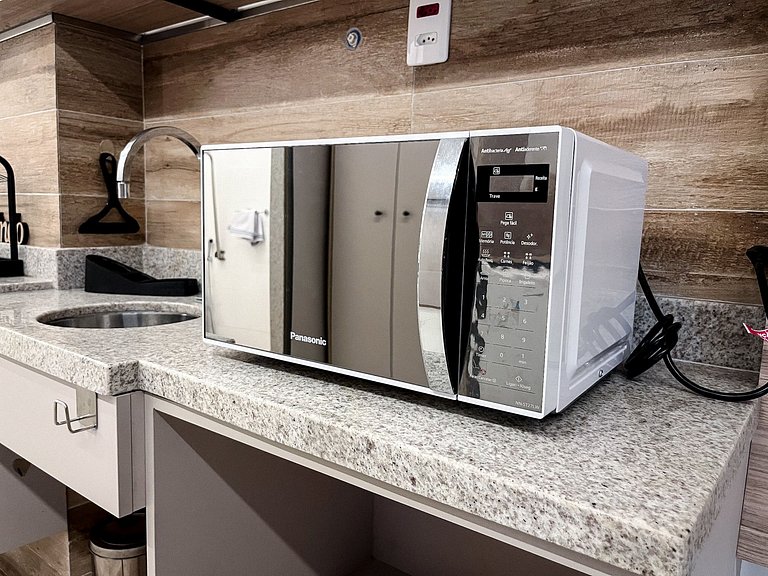 Studio novíssimo no centro c/ piscina aquecida