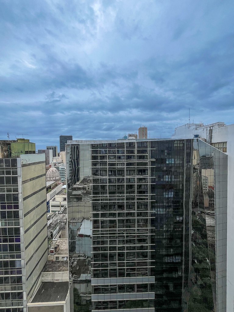 Studio Centro piscina aquecida em 6 x sem juros