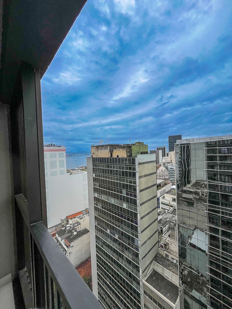 Studio Centro piscina aquecida em 6 x sem juros