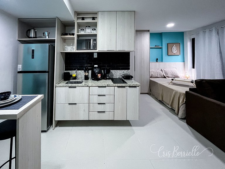 NOVO - Estúdio moderno no Centro próximo de tudo