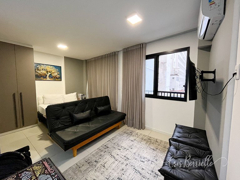 Estúdio moderno no Centro próximo de tudo