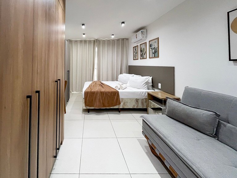 Taxa Inclusa-Studio Varanda+Piscina Aquecida+WIFI