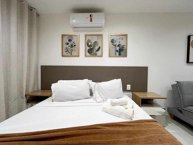 Taxa Inclusa-Studio Varanda+Piscina Aquecida+WIFI