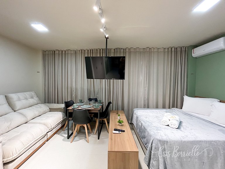 Estúdio Centro do Rio + Wifi + Piscina Aquecida Novíssimo