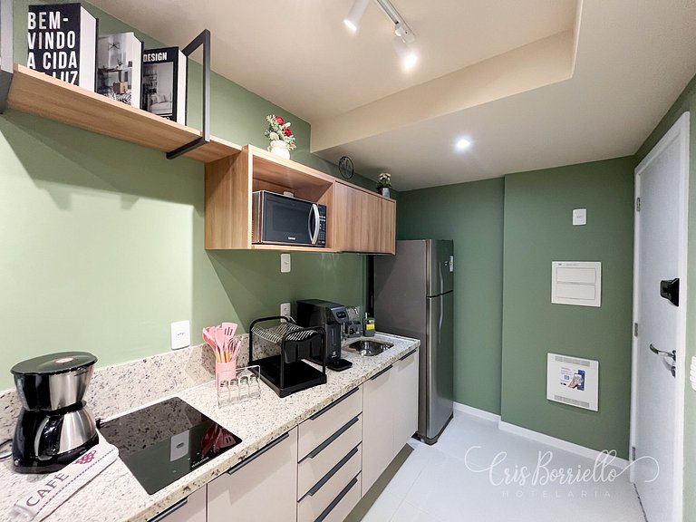 Estúdio Centro do Rio + Wifi + Piscina Aquecida Novíssimo