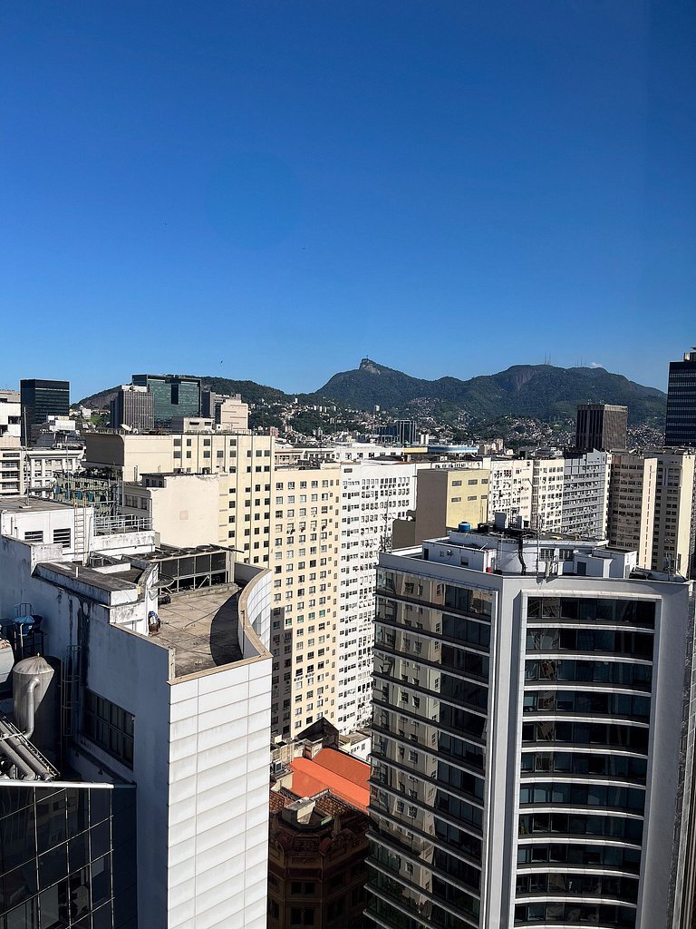 Estudio Moderno centro do Rio + Piscina Ao Ar live aquecida