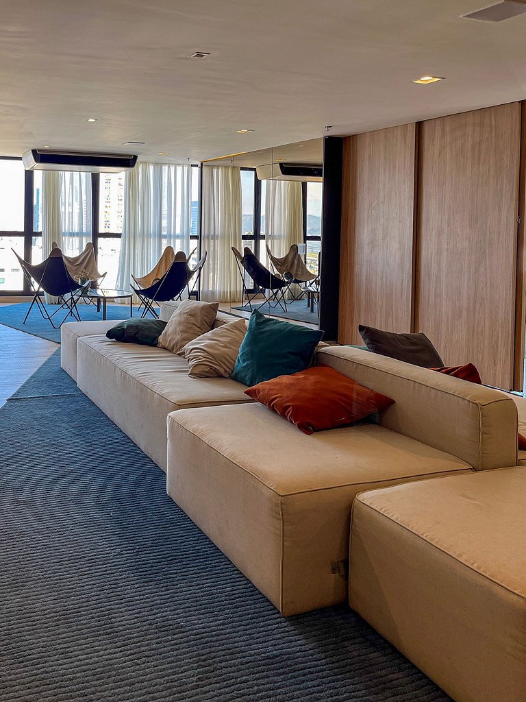 Estudio Moderno centro do Rio + Piscina Ao Ar live aquecida