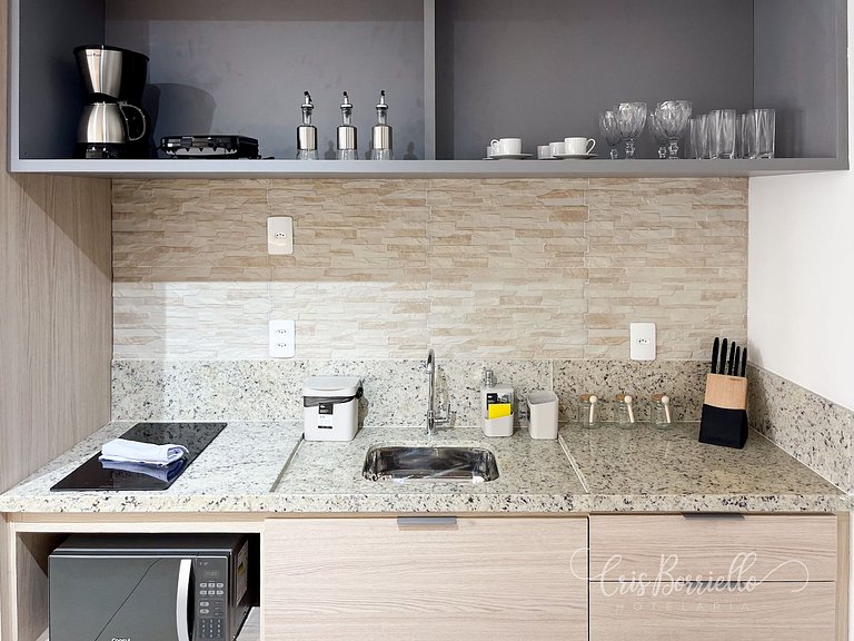 Estudio Moderno centro do Rio + Piscina Ao Ar live aquecida