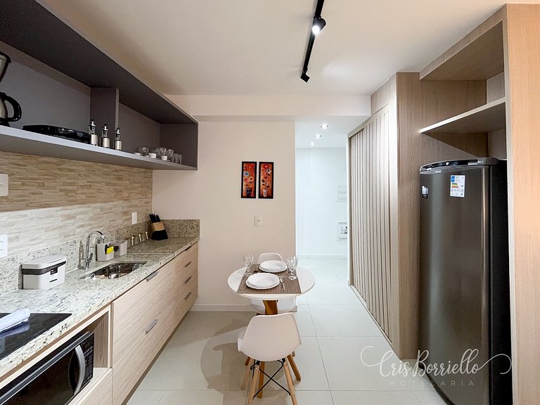 Estudio Moderno centro do Rio + Piscina Ao Ar live aquecida