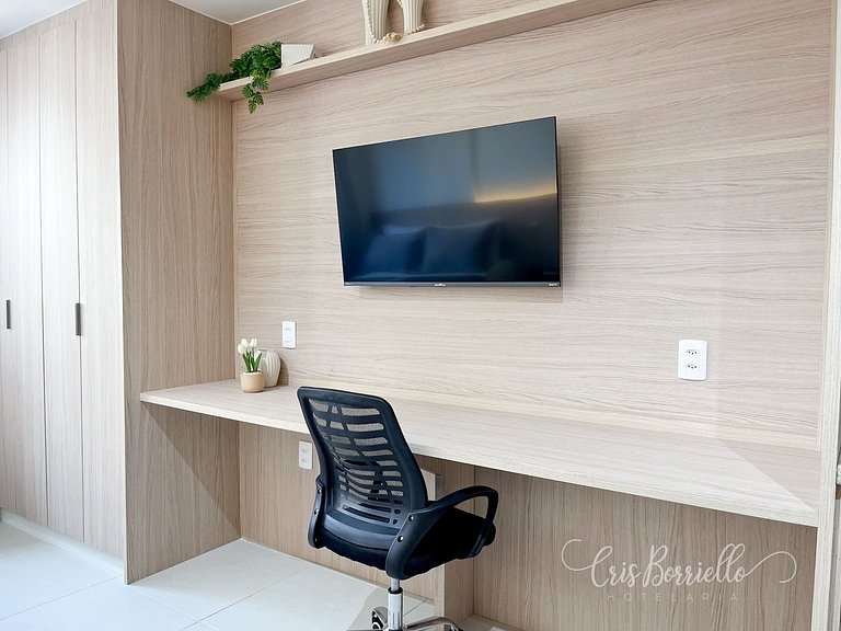 Estudio Moderno centro do Rio + Piscina Ao Ar live aquecida