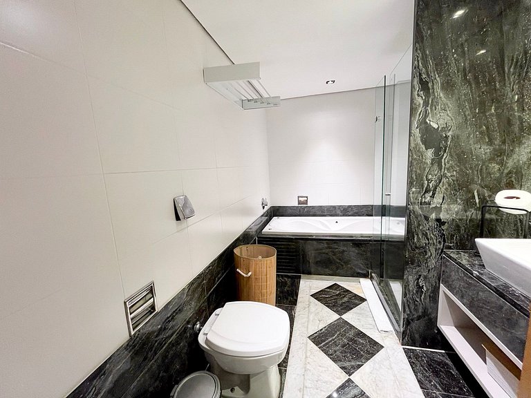 Lindo apartamento completo + piscina com vista