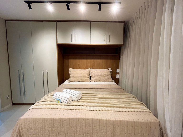 Preferido! Estúdio moderno com piscina