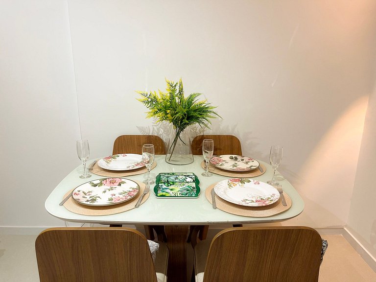 Estudio novíssimo + piscina panorâmica!