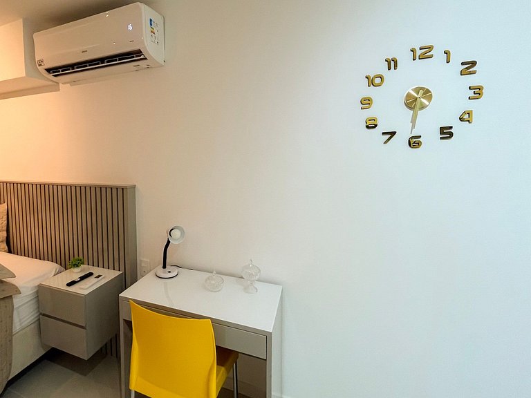 Estudio novíssimo + piscina panorâmica!