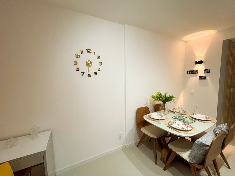 Estudio novíssimo + piscina panorâmica!